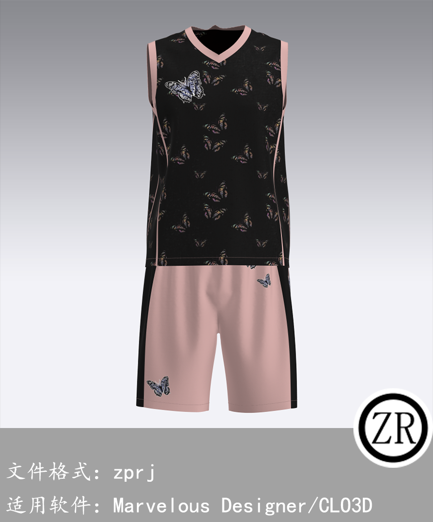 CLO3D/Marvelous Designer  连衣裙服装 M115