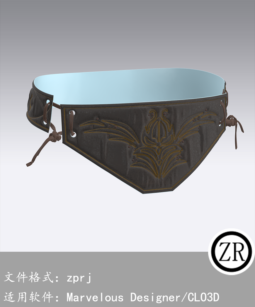 CLO3D/Marvelous Designer  盔甲服装 M124