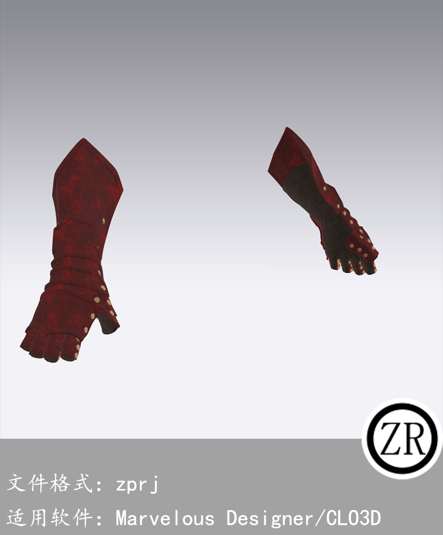 CLO3D/Marvelous Designer  护具服装 M125