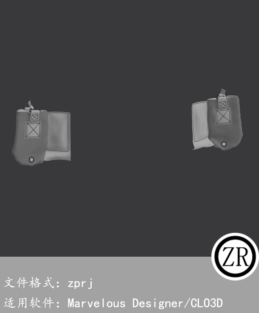 CLO3D/Marvelous Designer  护具 M128