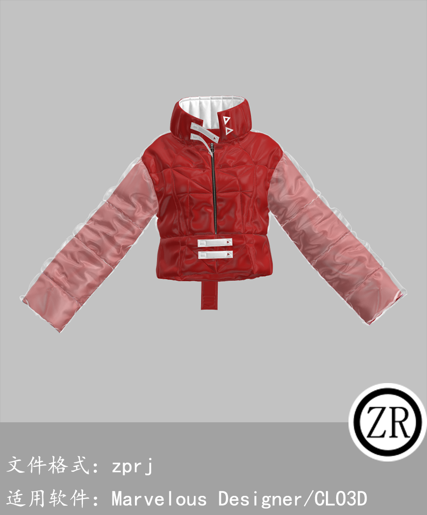 CLO3D/Marvelous Designer  外套棉服服装 M131