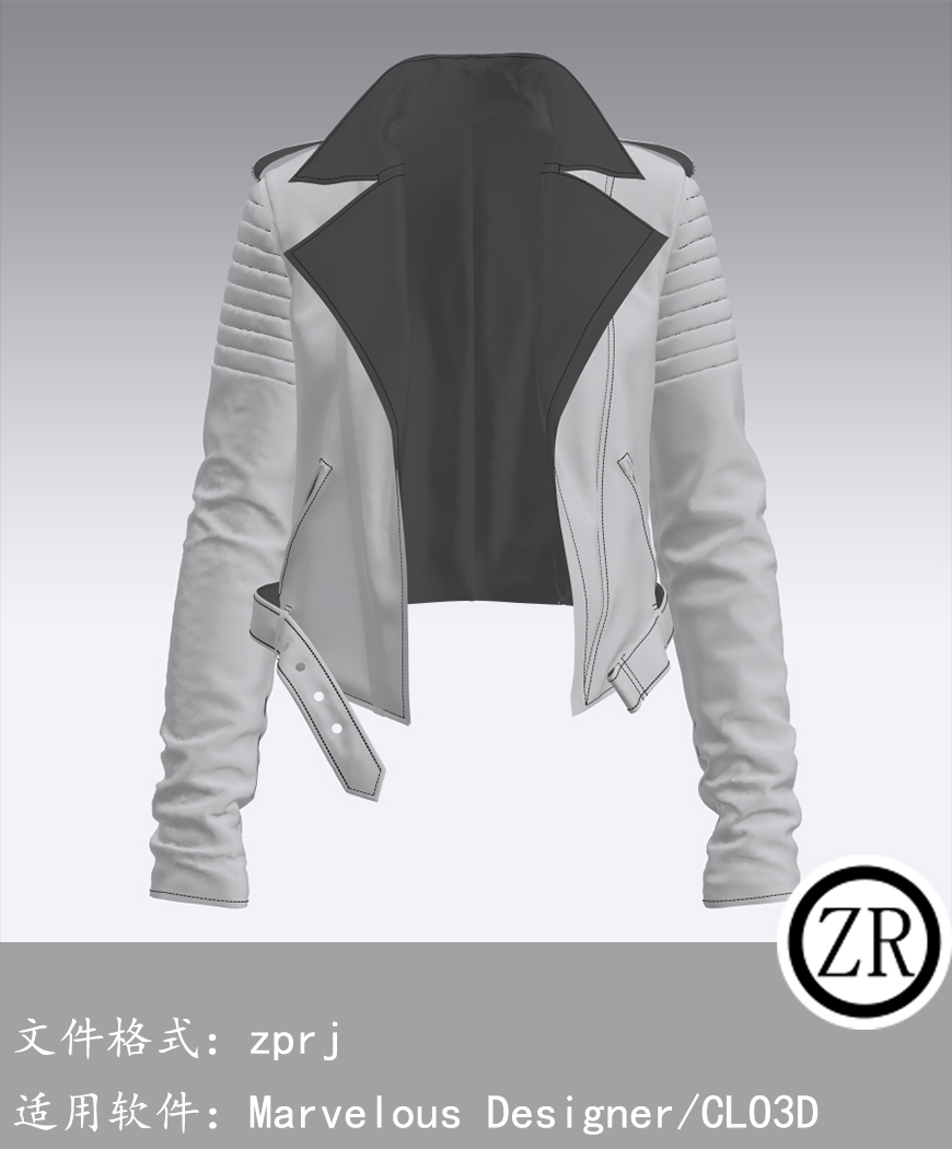 Marvelous Designer/CLO3D  外套服装 M13