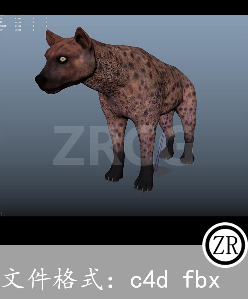 有骨骼贴图-鬣狗