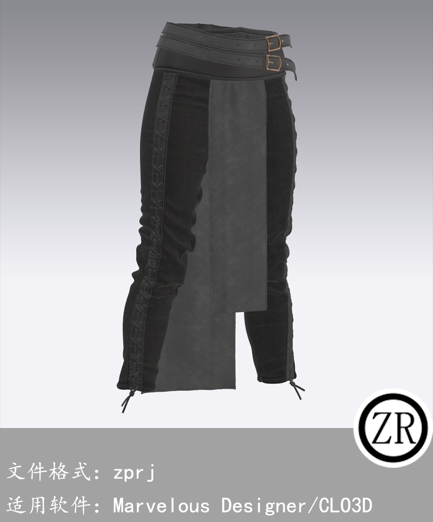 CLO3D/Marvelous Designer  裤子服装 M146