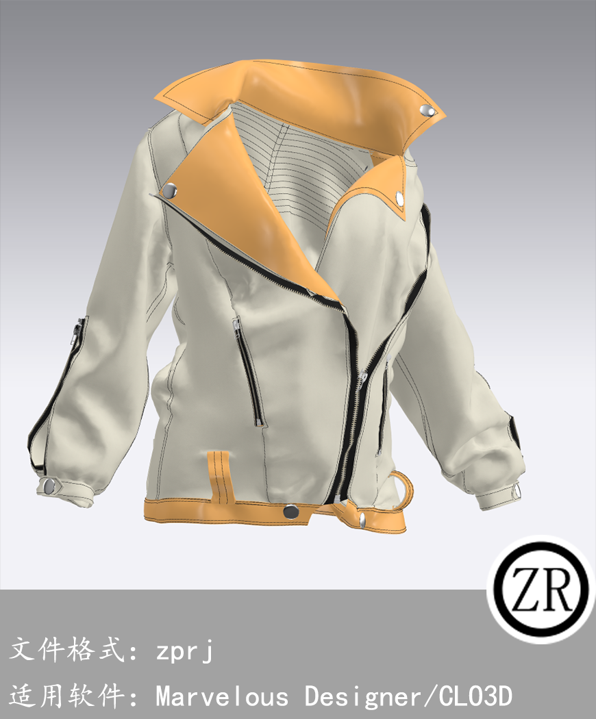 CLO3D/Marvelous Designer  外套服装 M157