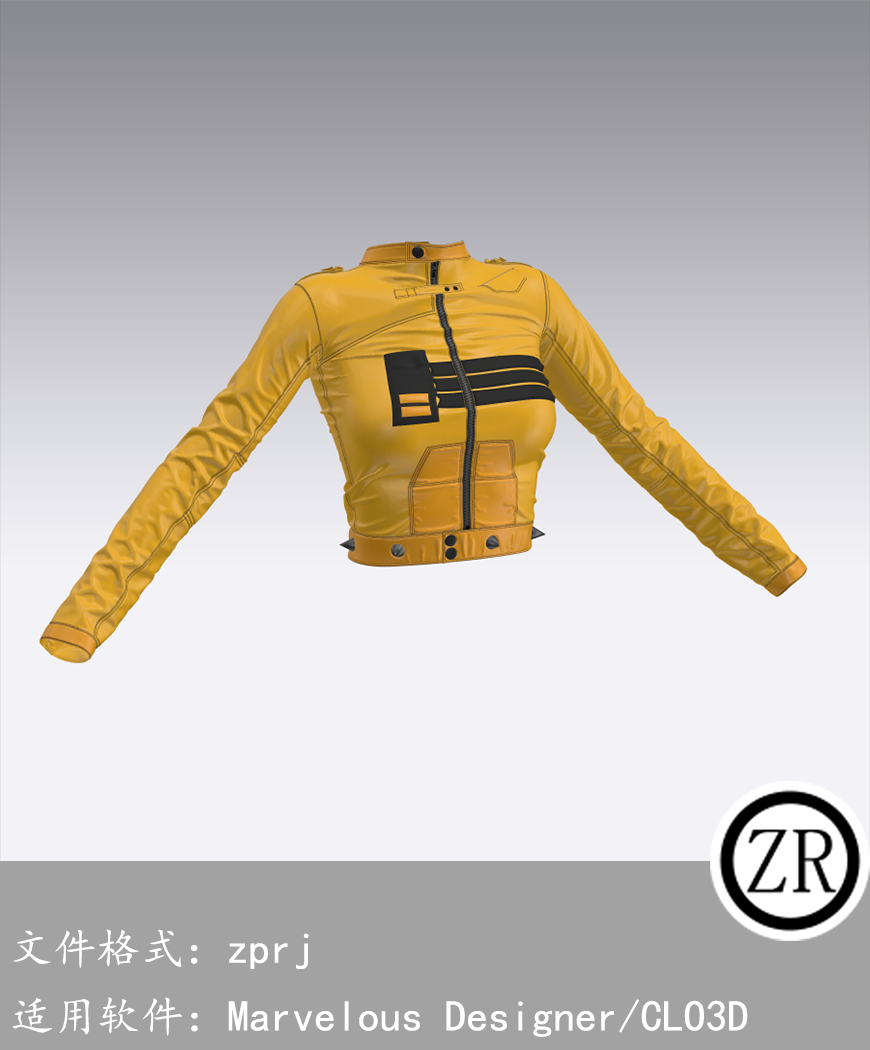 CLO3D/Marvelous Designer 上衣外套服装 M180
