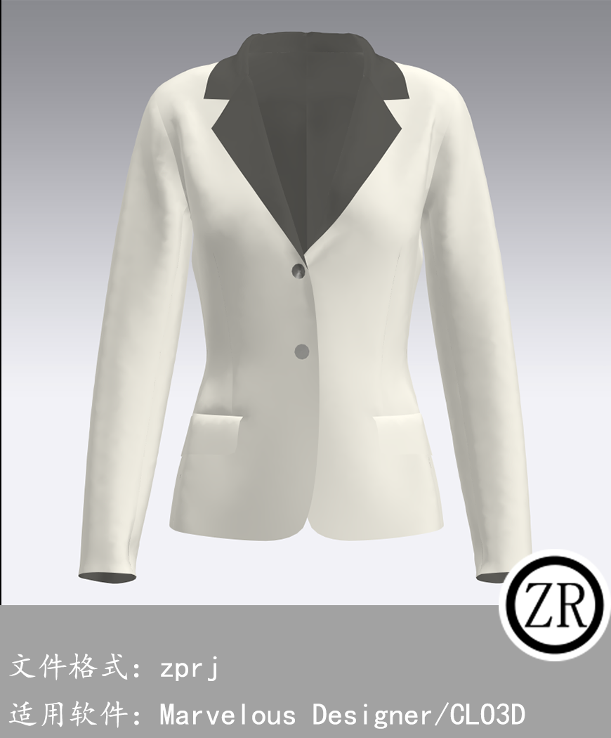 CLO3D/Marvelous Designer  西服外套服装 M19