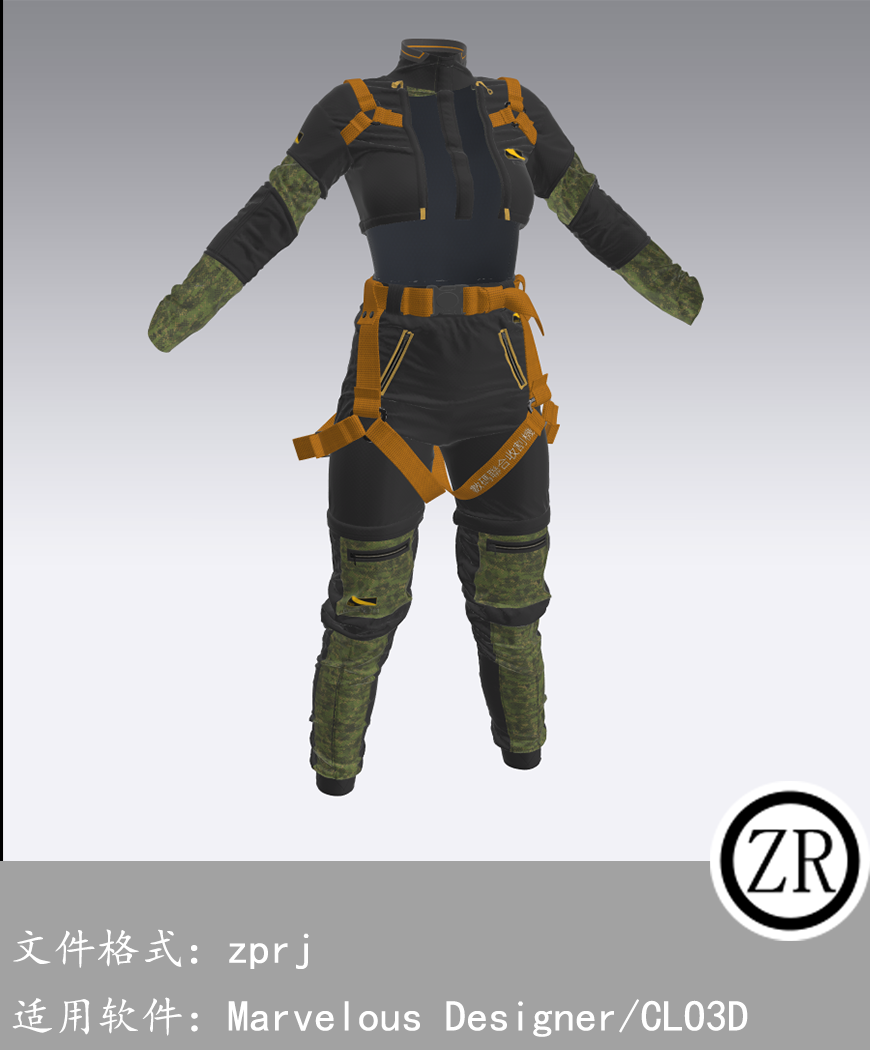 CLO3D/Marvelous Designer 朋克服装 M196