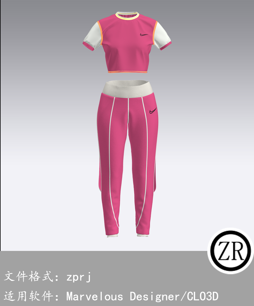 CLO3D/Marvelous Designer 运动服装 M199