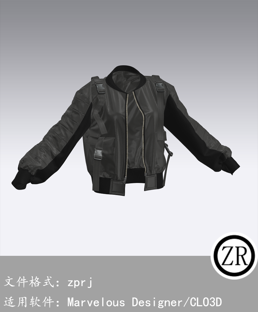 CLO3D/Marvelous Designer 外套夹克服装 M226