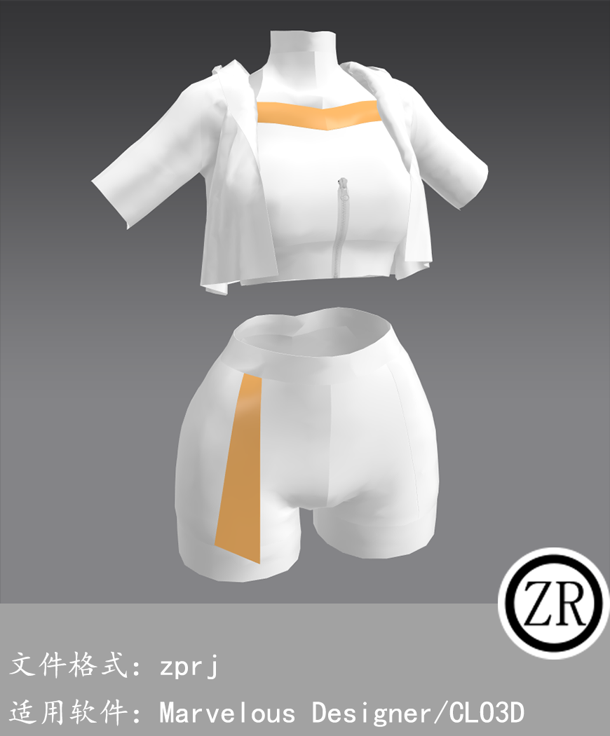 CLO3D/Marvelous Designer 上衣裤子服装 M237