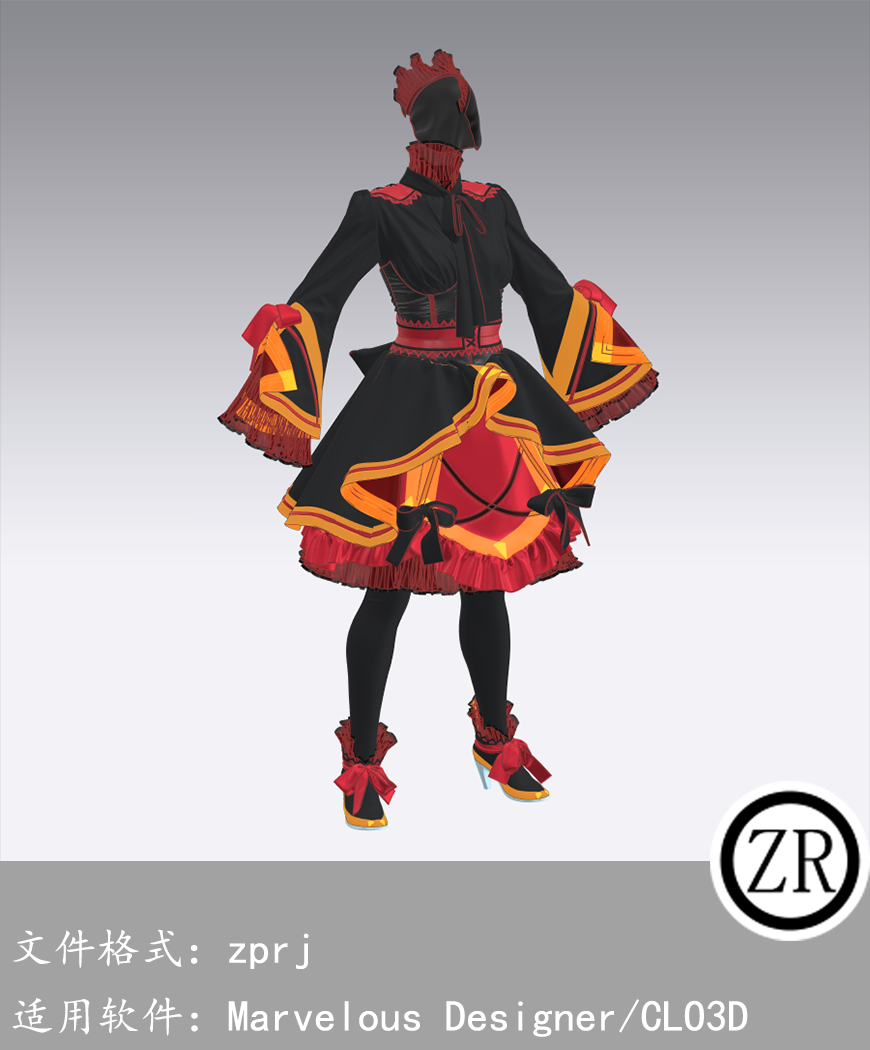 CLO3D/Marvelous Designer 服装 M267