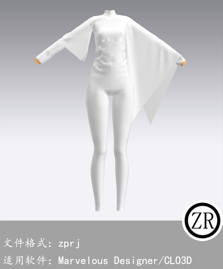 CLO3D/Marvelous Designer 演出服装 M278