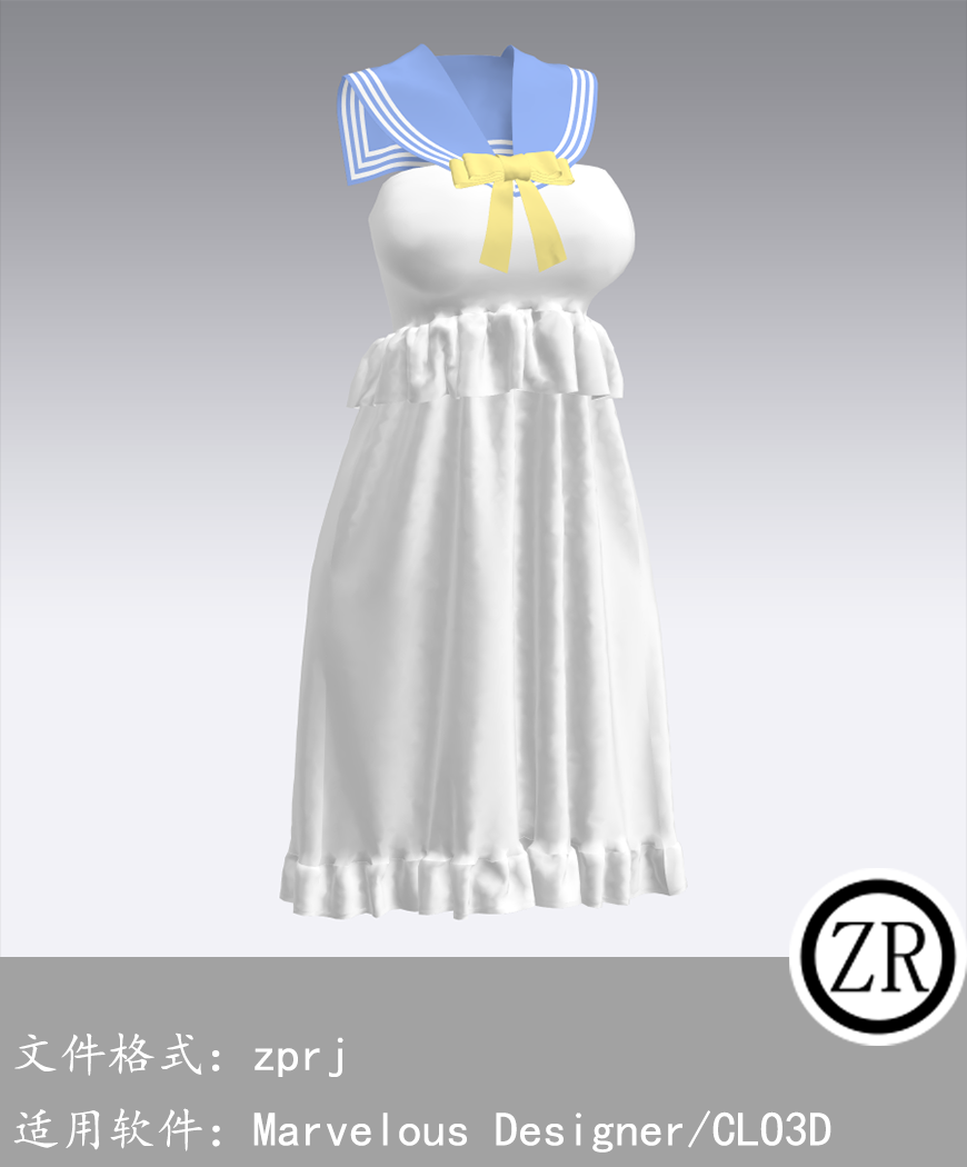 CLO3D/Marvelous Designer 服装 M318