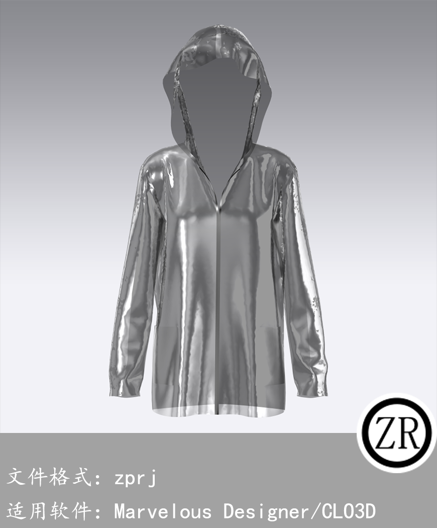 CLO3D/Marvelous Designer  连帽衫服装 M32
