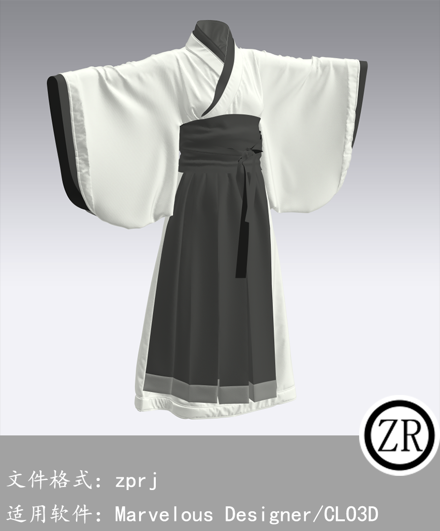 CLO3D/Marvelous Designer 古装 M322