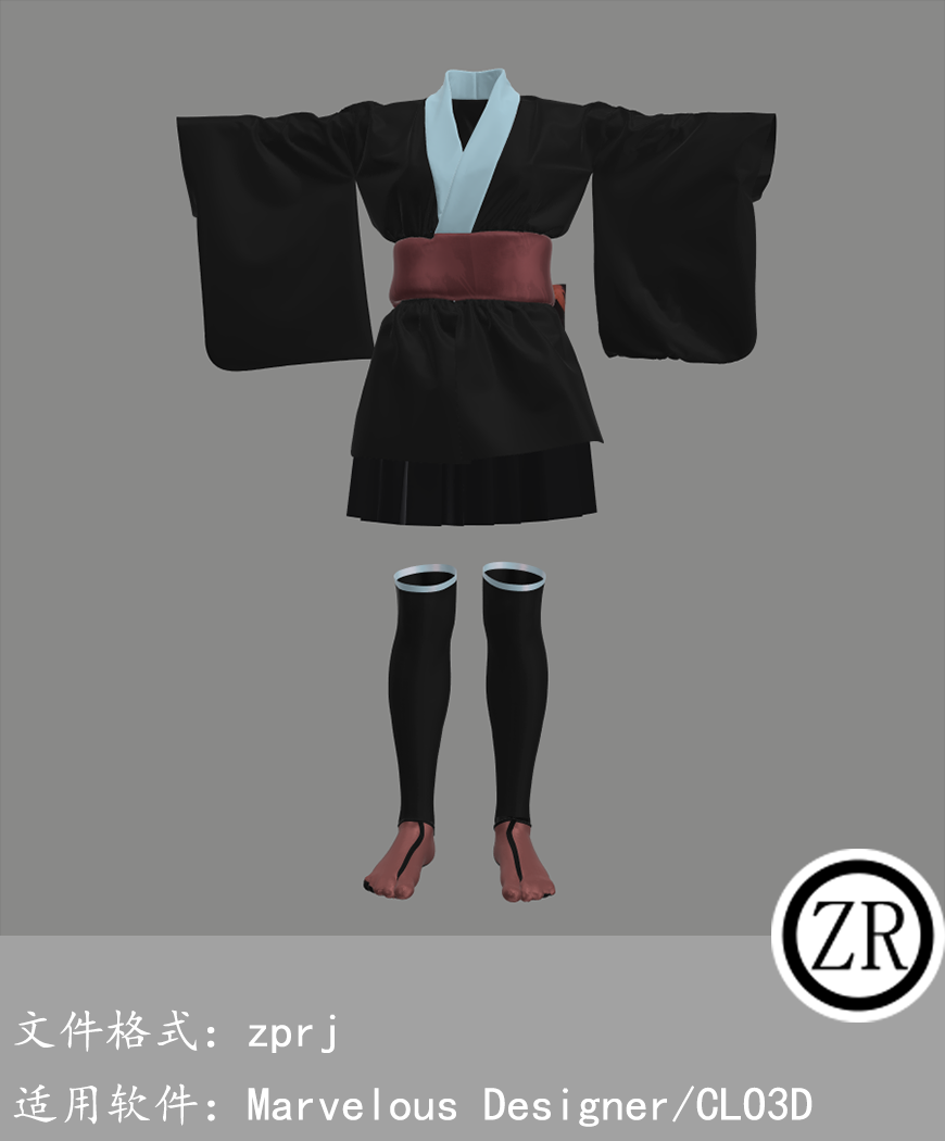 CLO3D/Marvelous Designer 古装 M327