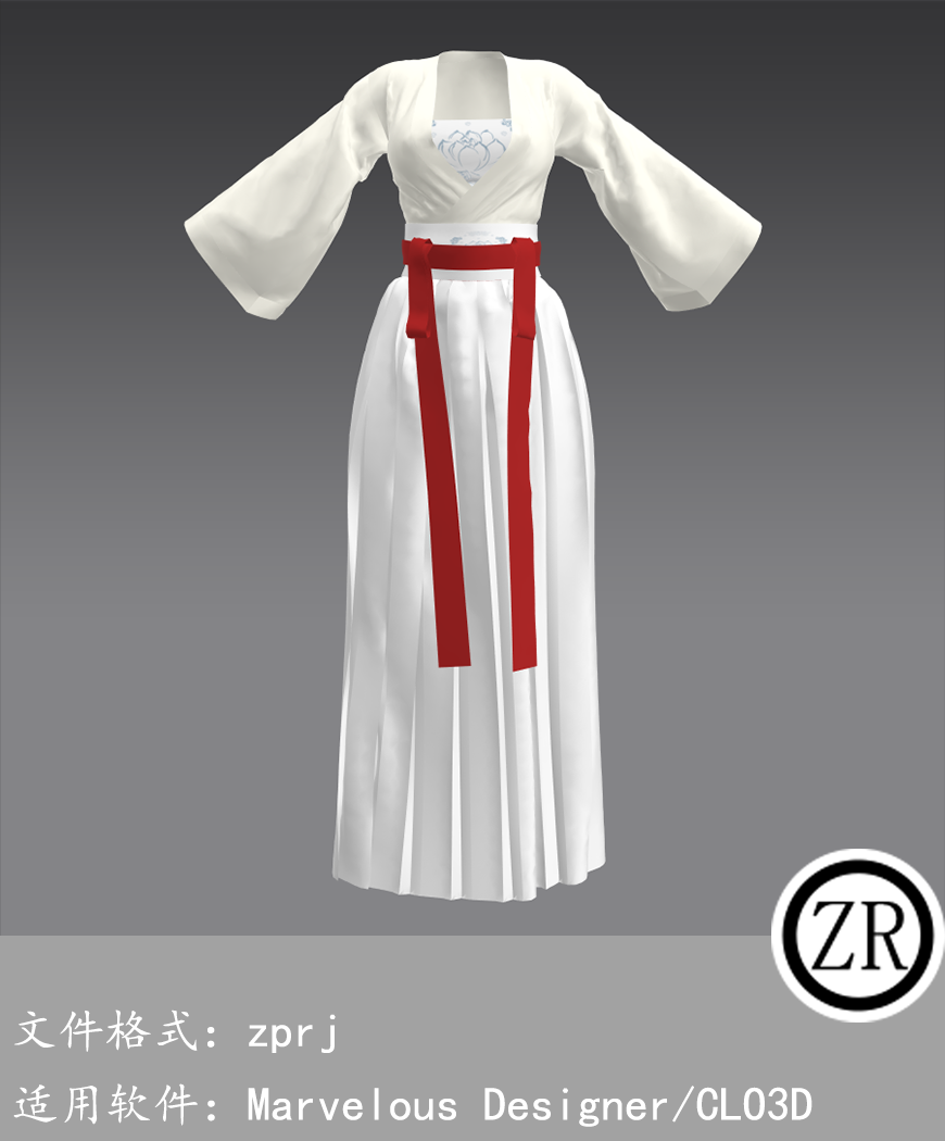 CLO3D/Marvelous Designer 古装汉服 M339