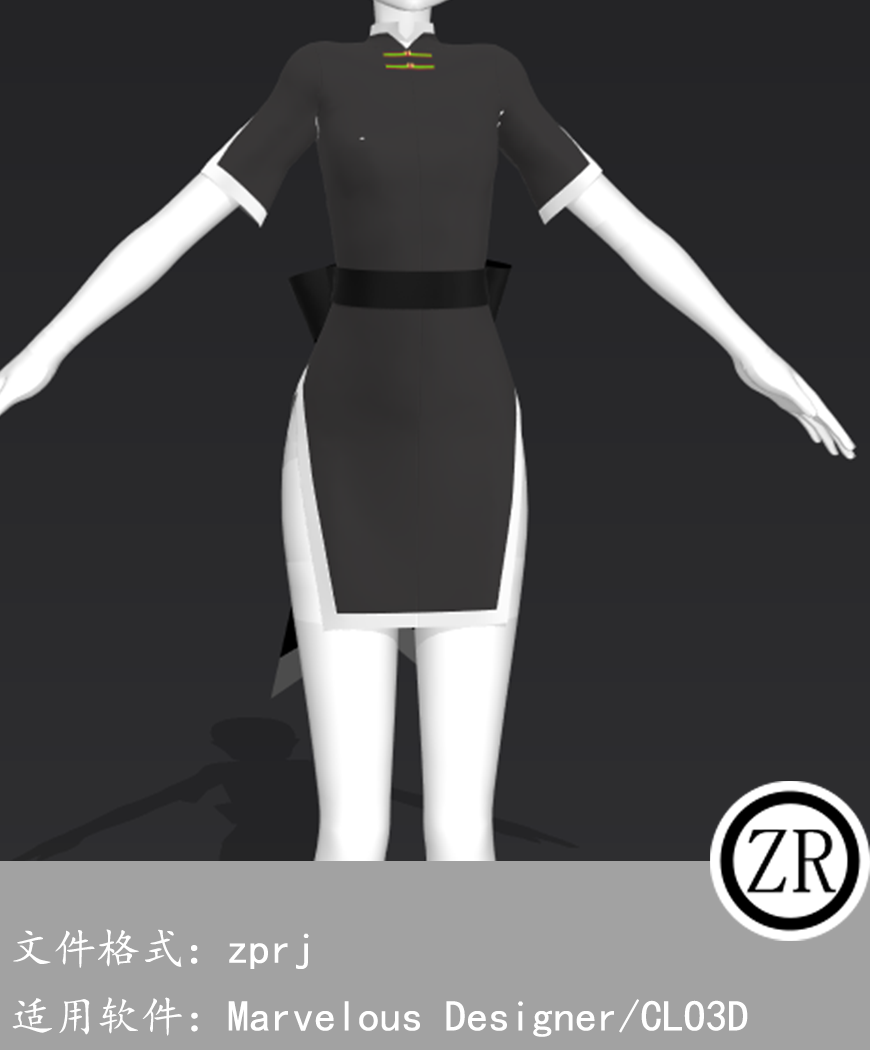 CLO3D/Marvelous Designer 古装 M340
