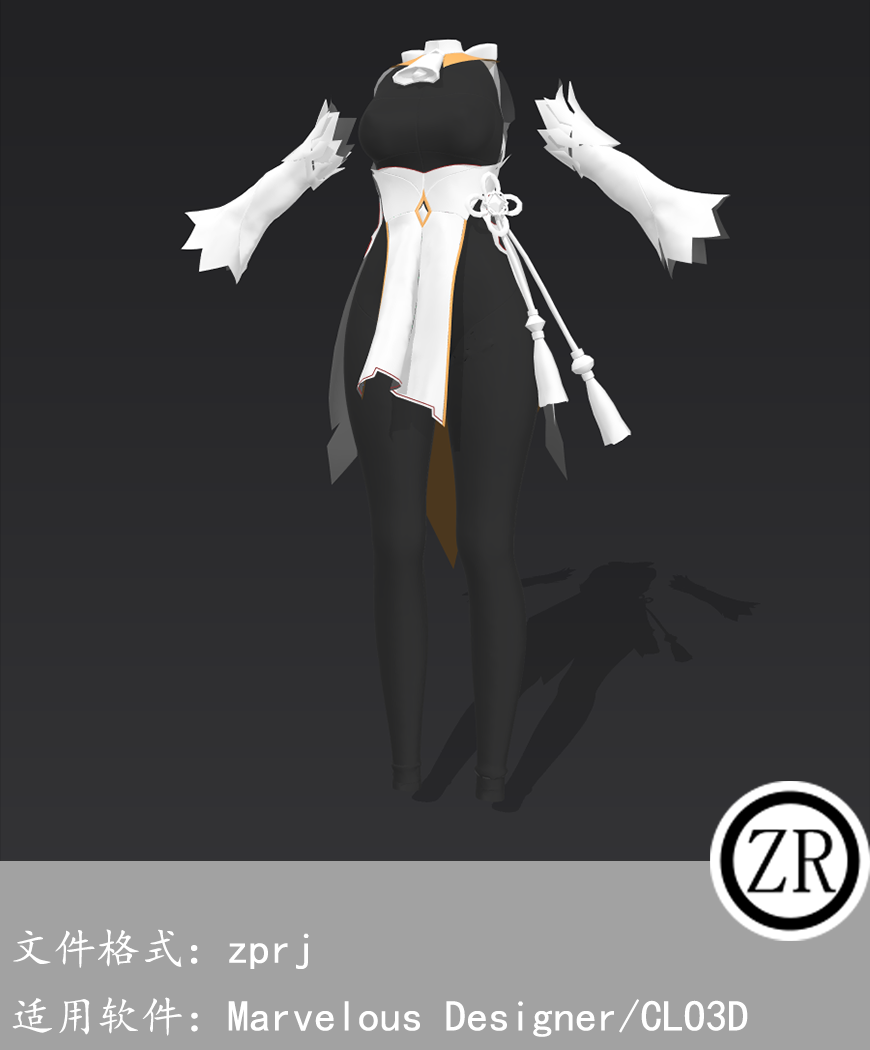 CLO3D/Marvelous Designer 古装 M342