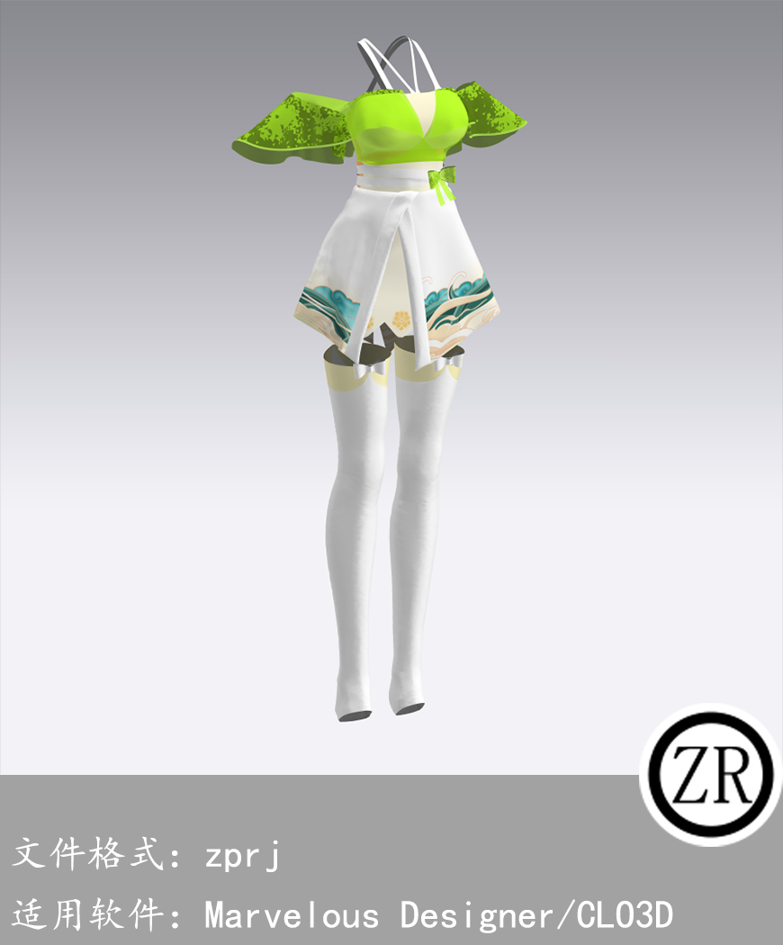 CLO3D/Marvelous Designer 古装 M346