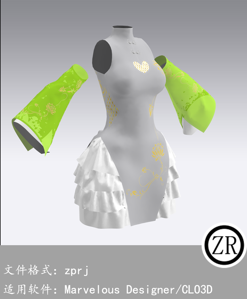 CLO3D/Marvelous Designer 古装 M353