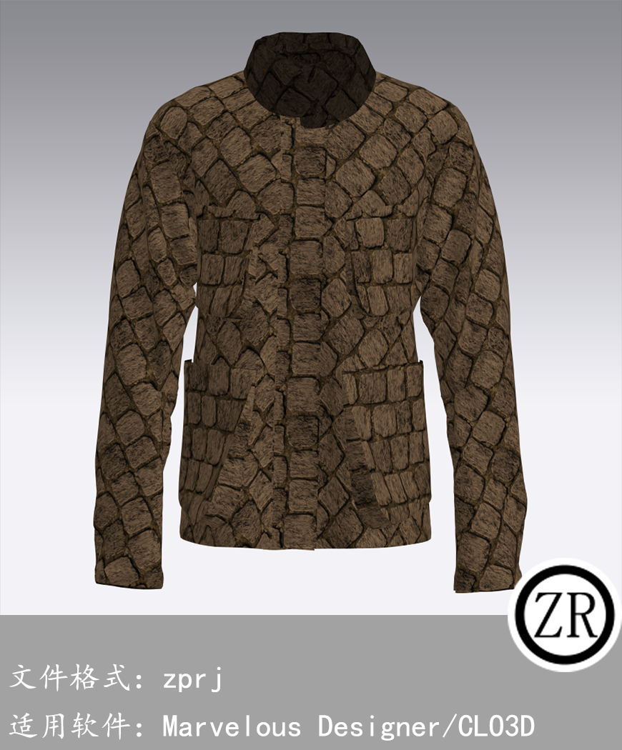 CLO3D/Marvelous Designer  外套服装 M35