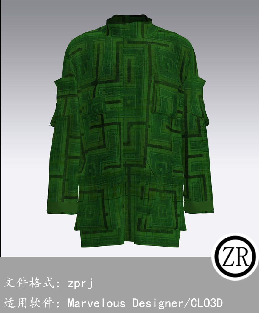 CLO3D/Marvelous Designer  外套服装 M36