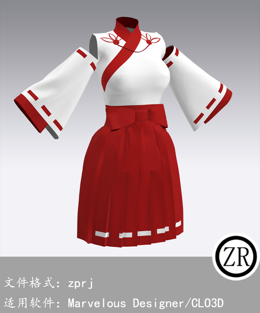 CLO3D/Marvelous Designer 古装汉服 M361