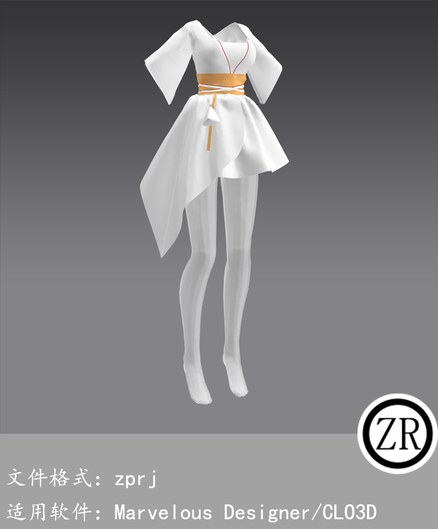 CLO3D/Marvelous Designer 古装 M364