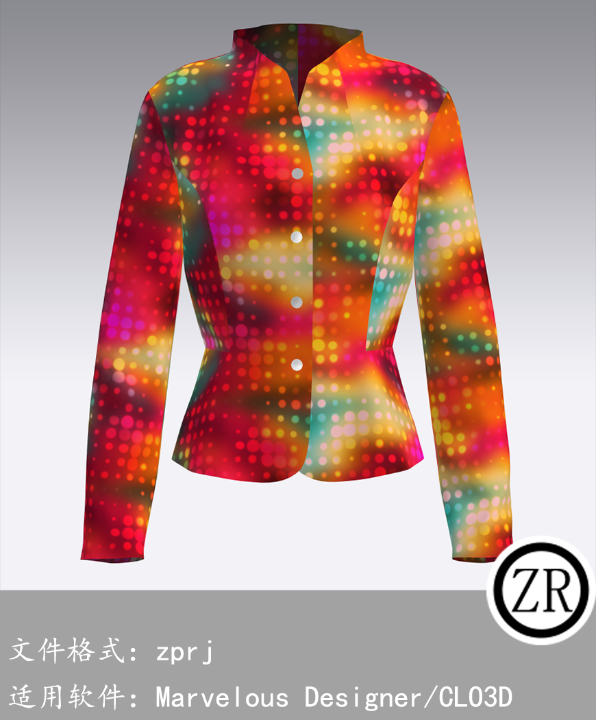 CLO3D/Marvelous Designer  外套服装 M38