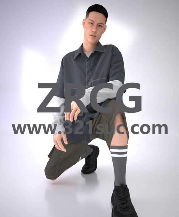 clo3d虚拟模特有骨骼可调节姿势可以修改尺寸jinho