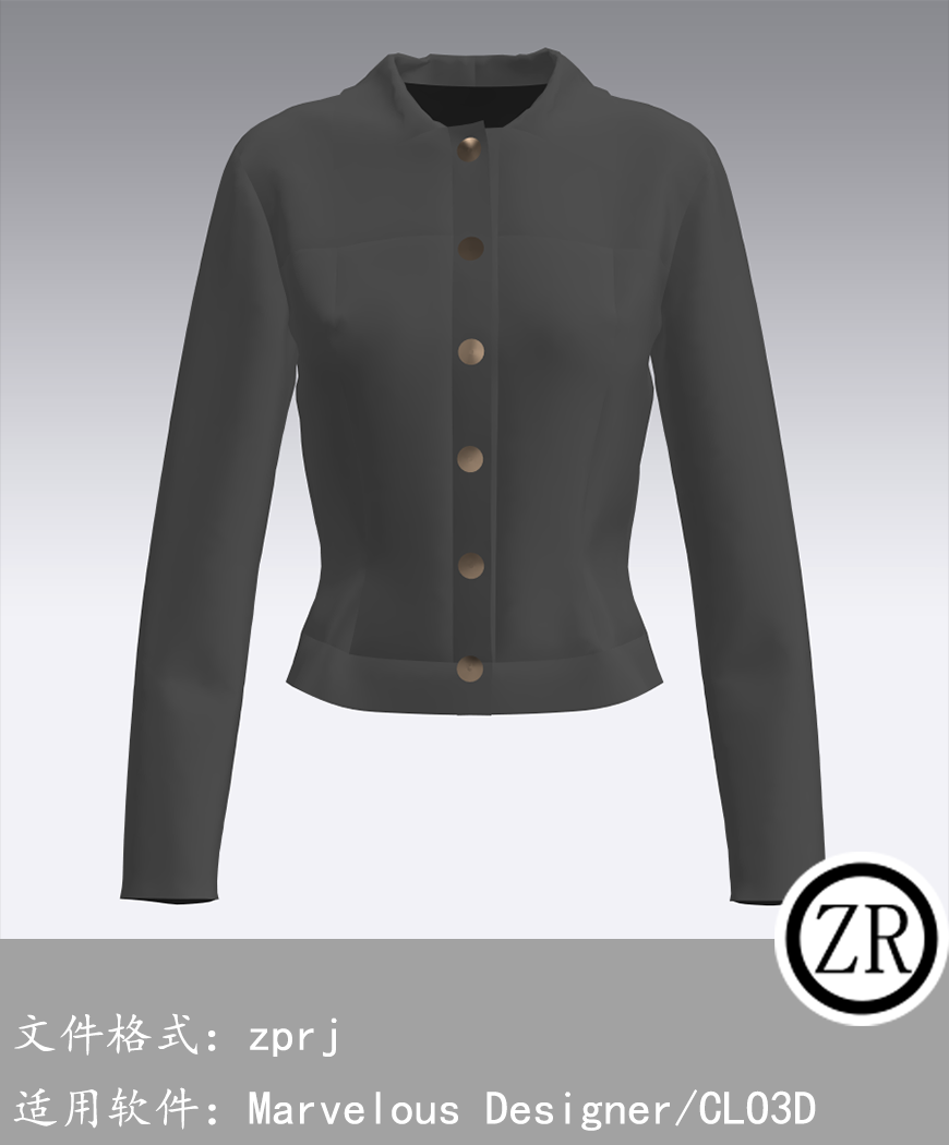 CLO3D/Marvelous Designer  外套服装 M42