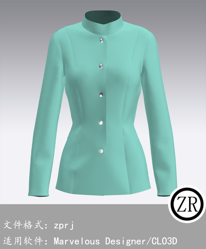 CLO3D/Marvelous Designer  外套服装 M45