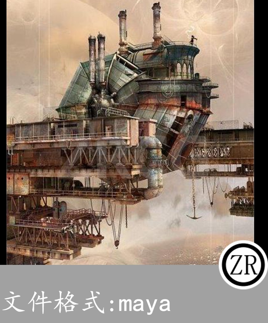 Helicoid Ark 蜗牛方舟-白模