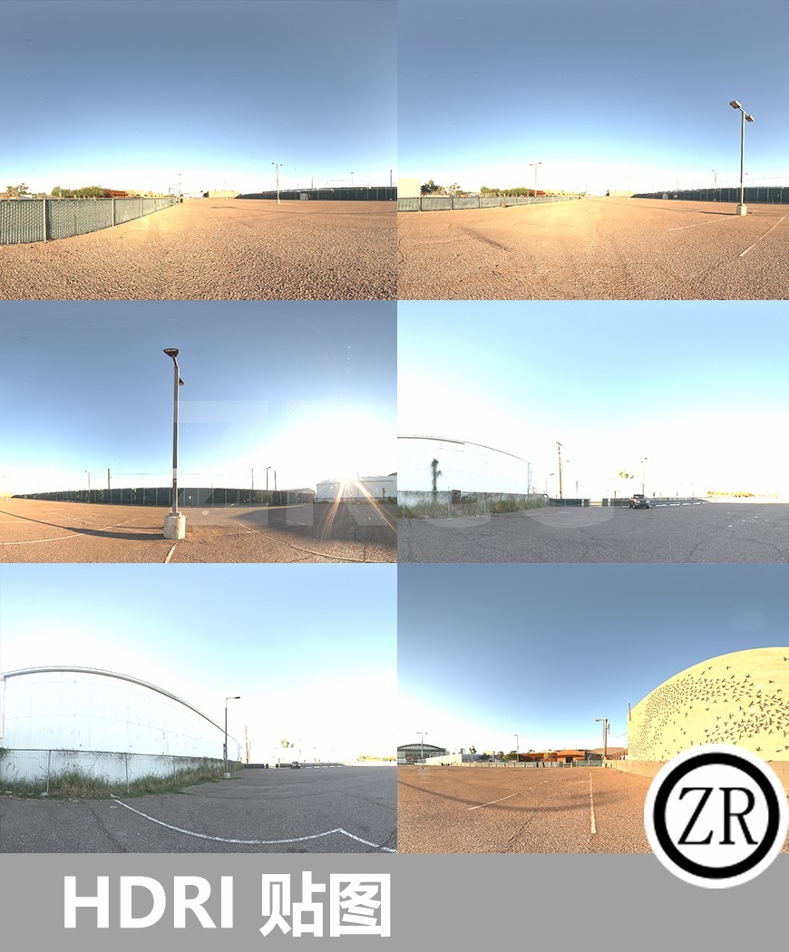 6个 室外房屋建筑 2-16K