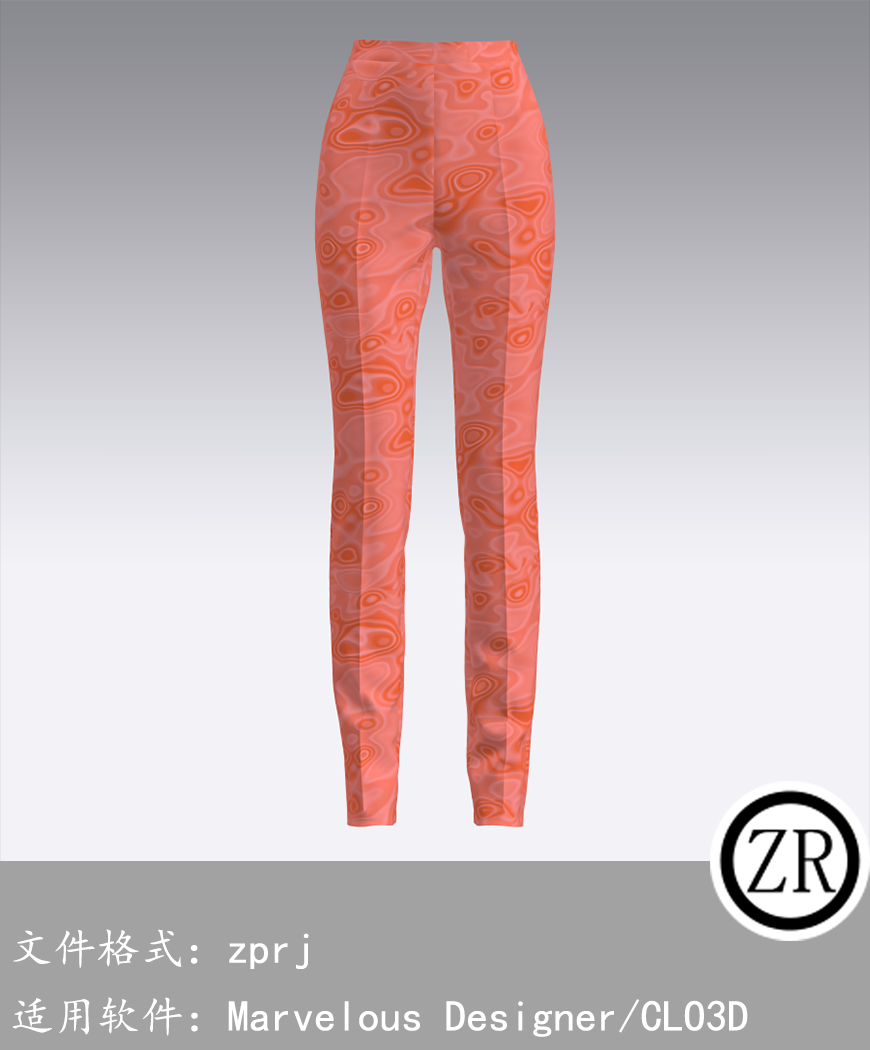 CLO3D/Marvelous Designer  裤子服装 M69