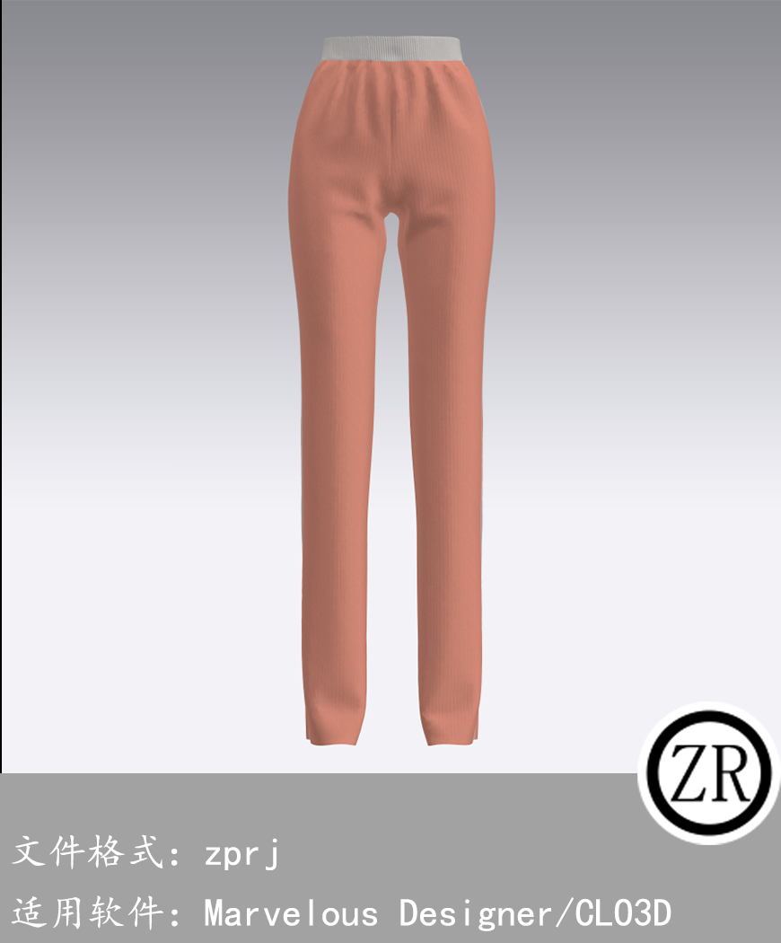 CLO3D/Marvelous Designer  裤子服装 M72