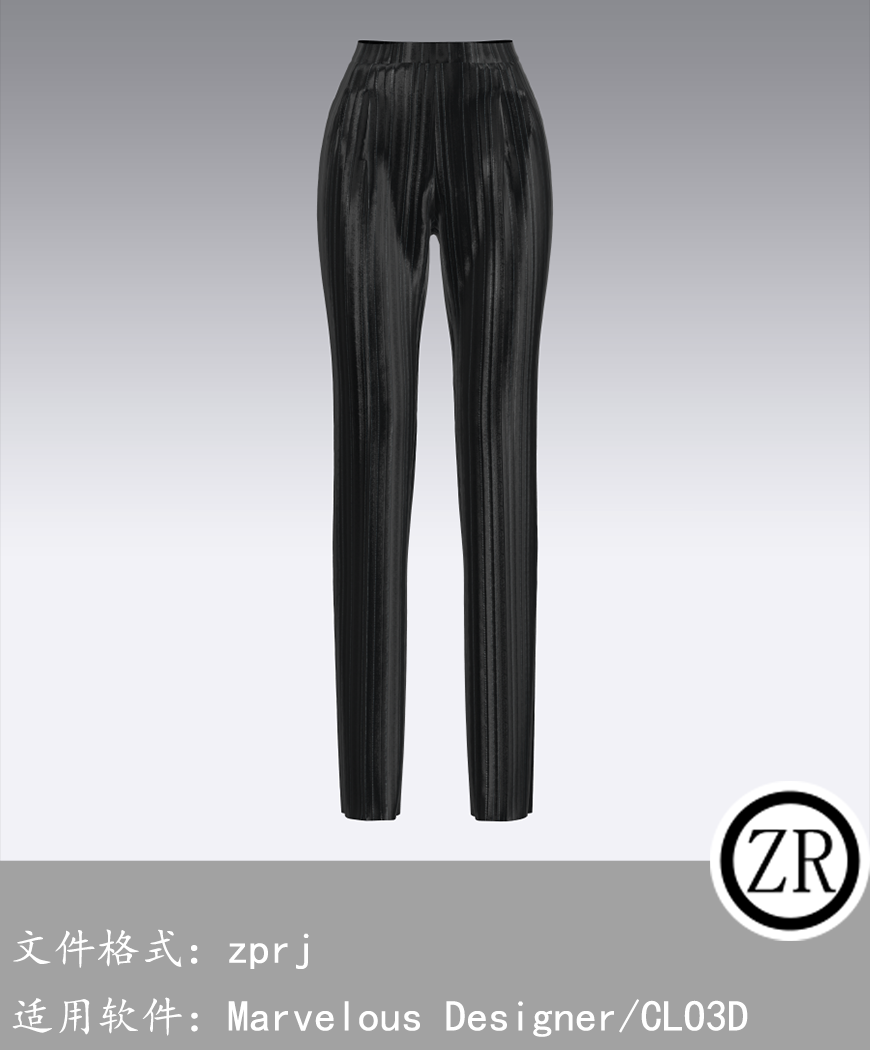 CLO3D/Marvelous Designer  裤子服装 M73