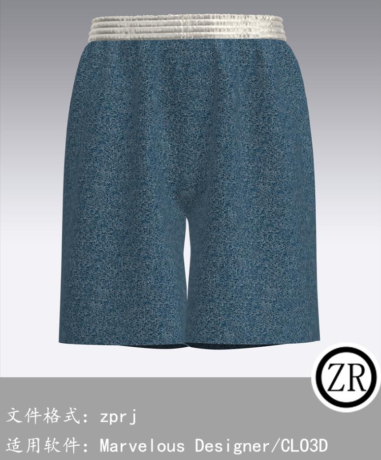 CLO3D/Marvelous Designer  裤子服装 M74