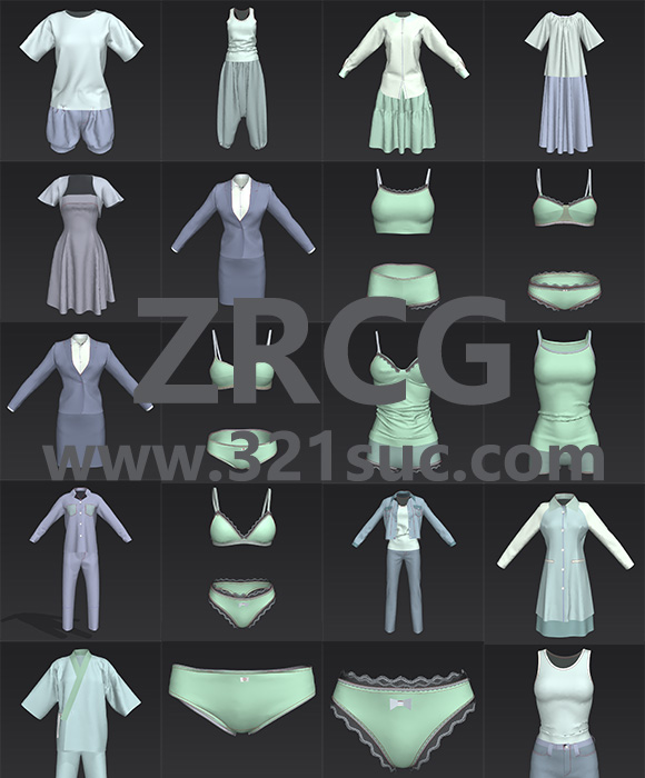 120套基础西装连衣裙上衣衬衫T恤长裤短裙外套内衣基础打板服装