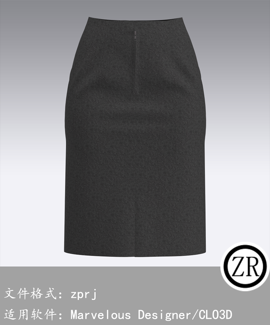 CLO3D/Marvelous Designer  裙子服装 M80