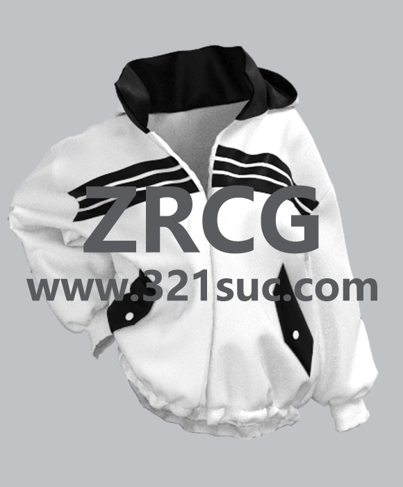 MD服装CLO素材--女性休闲拉链外套