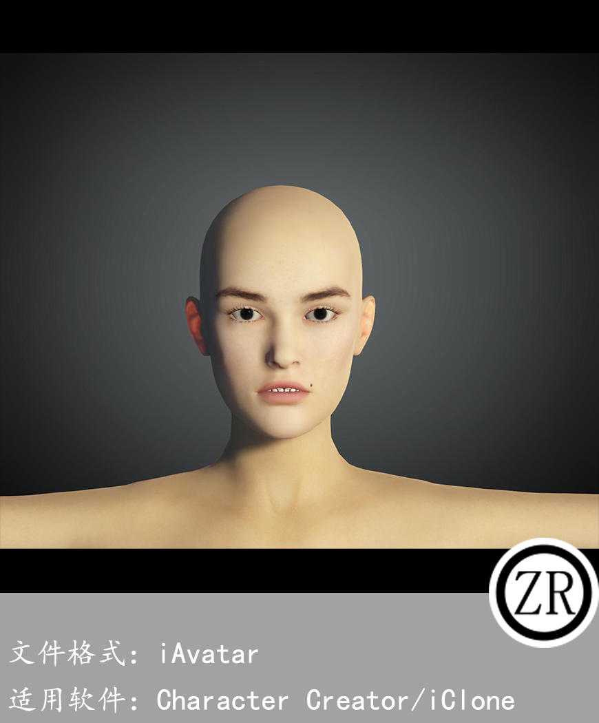 CC女性人物模型C107