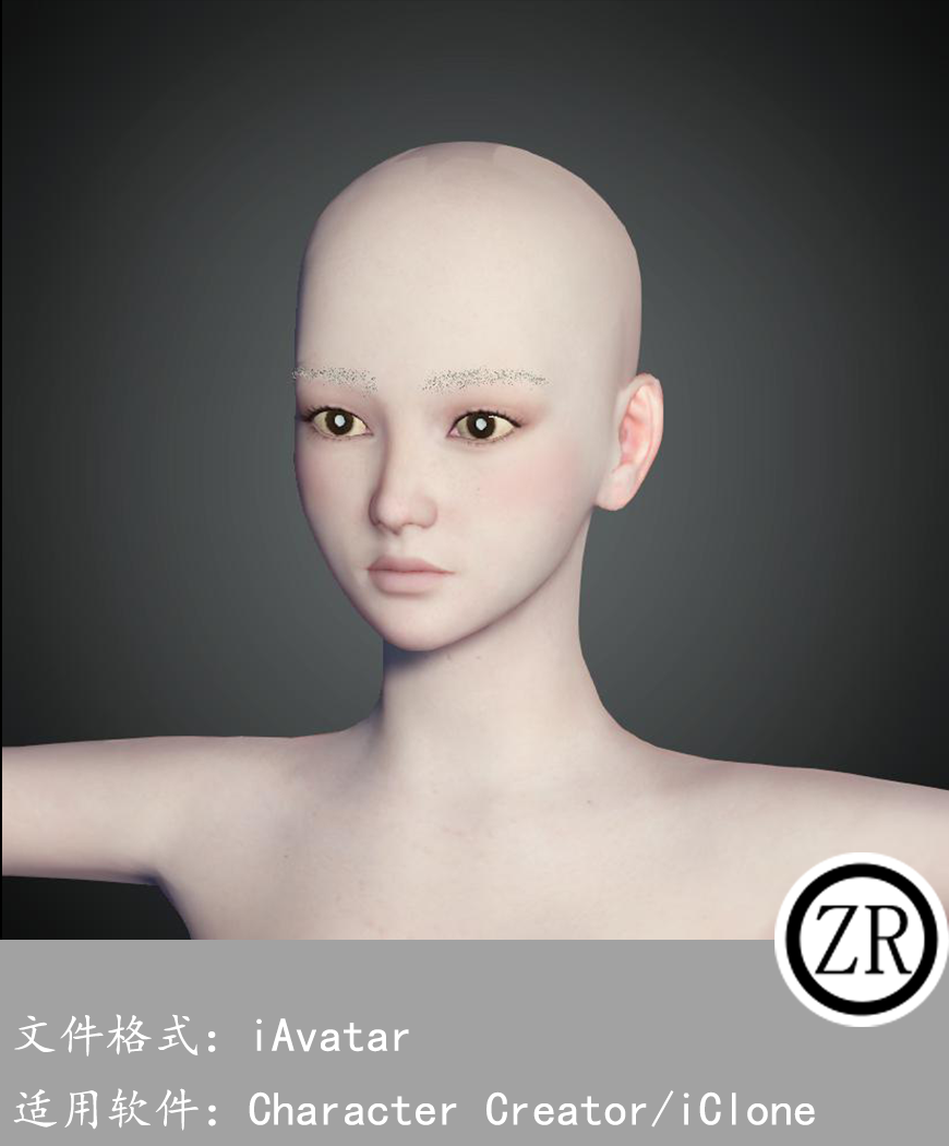 CC女性人物模型C117