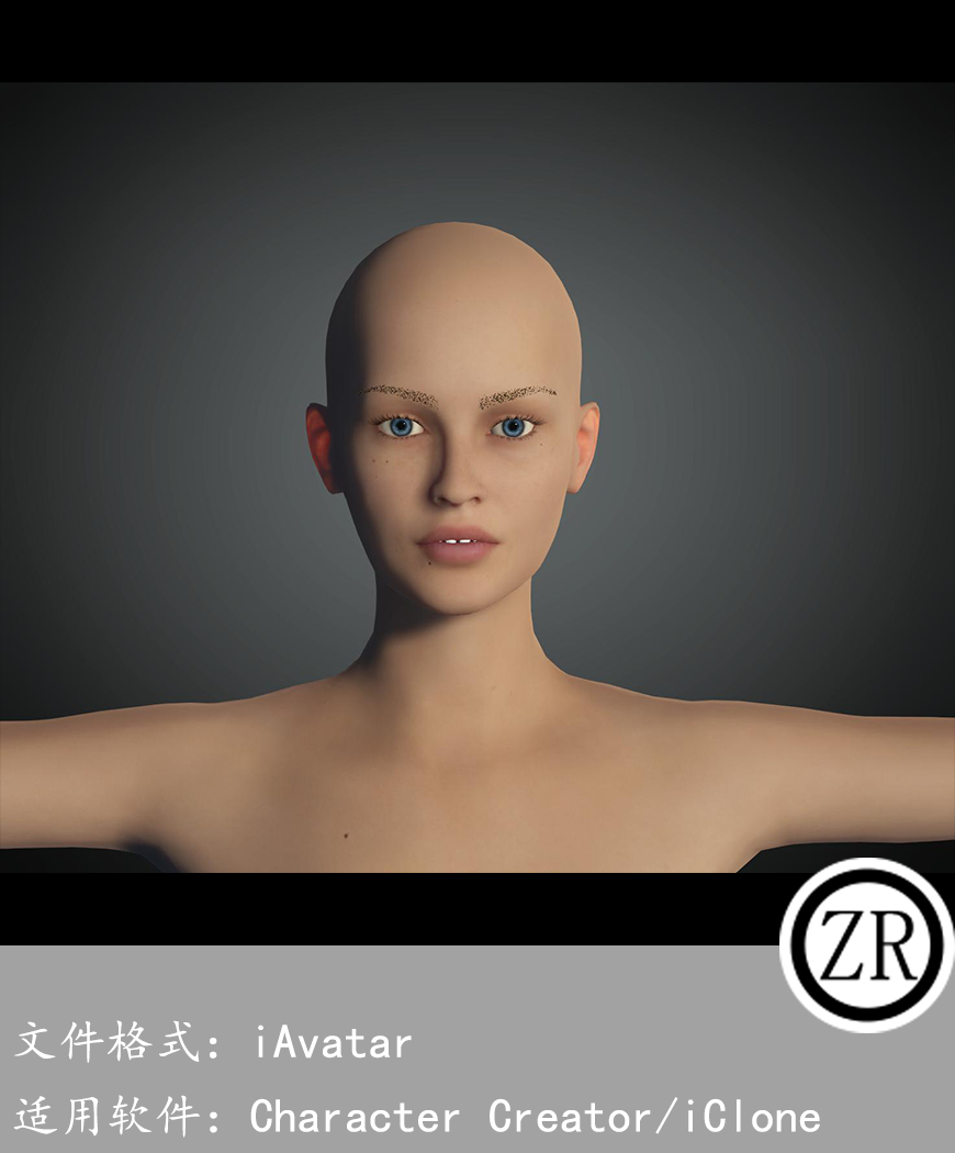 CC女性人物模型C132