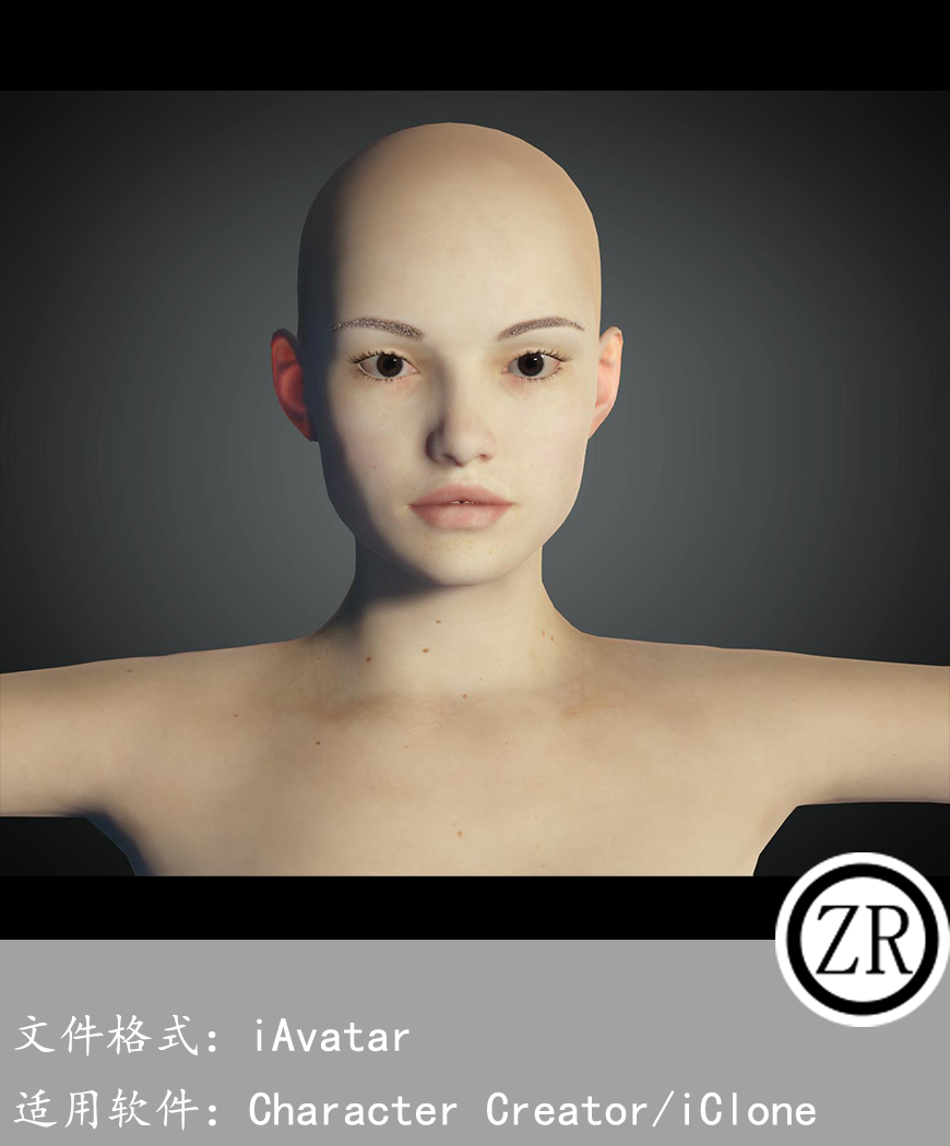 CC女性人物模型C135