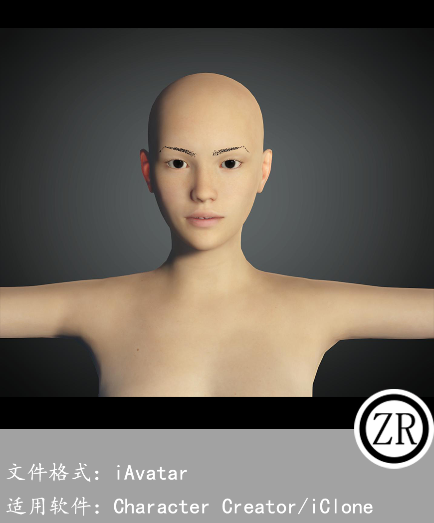 CC女性人物模型C141