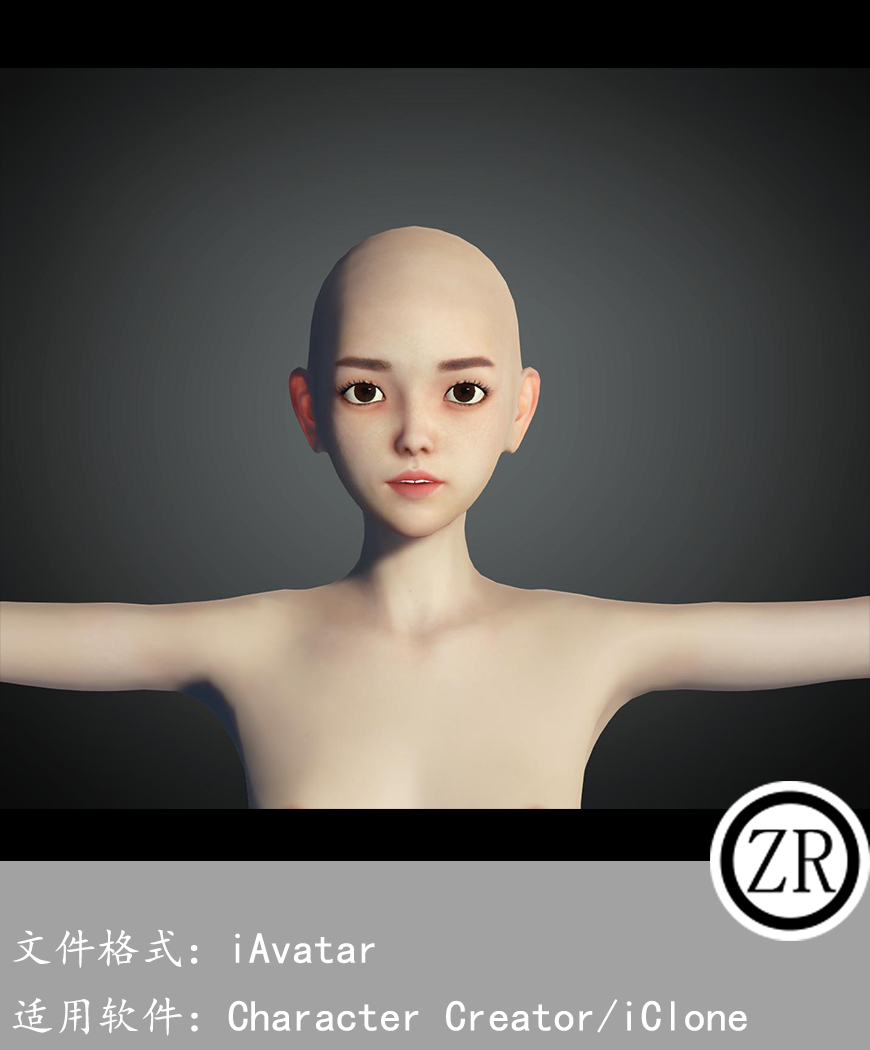 CC女性人物模型C142