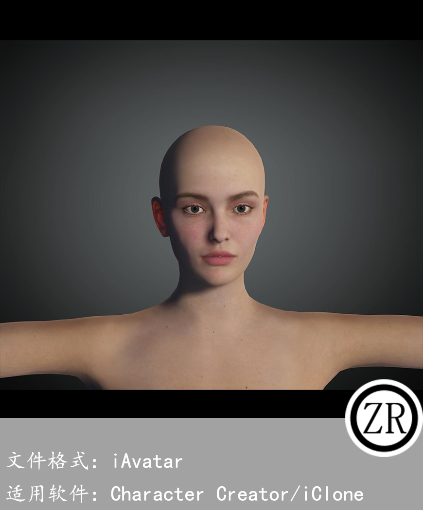 CC女性人物模型C155